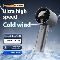 100 Speed Portable Cooling Fan USB Rechargeable Desktop & Handheld Turbo Fan Semiconductor Technology