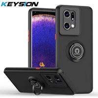 KEYSION Fashion Matte Case OPPO Find X5 Pro Transparent Ring Stand Shockproof Phone Back Cover OPPO Find X5 X3 L