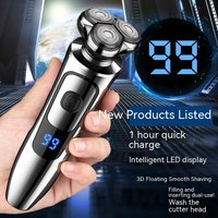 Dingke 6000 Digital Display Electric Shaver One Floating Three Blade USB Rechargeable Shaver