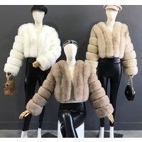 Clothing Fox Fur Coat Fur Coat Splicing Warm Thickened Fur Winter Coat