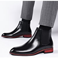 Breathable Pointed Ankle Boots High Tops Mid-tops Trendy Leather Boots