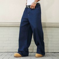 High Waist Wide Leg Jeans Fashion Retro Style Loose Fit Denim Trousers Autumn Arrival