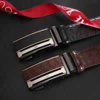 French Vintage Leather Belt Alloy Automatic Buckle Personality Trendy Casual Business Fashion Versatile Waist Belt Wholesale