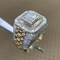 Hip Hop Style Diamond Ring For Men - Trend Brand Punk Rock Fashion Street Ring