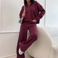  Cotton Hoodie & Jogger Set – Cozy Casual Loungewear 