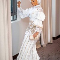 Clothing Temperament Commuting Embroidered Long Sleeved Tops Two Piece Tassel Trousers Skirt Suit