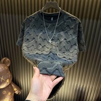 Clothing Short Sleeve T Shirt Starry Sky Rhinestone Tie Dye Round Neck Casual Undershirt Style