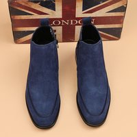 Chelsea Boots High Top Leather Shoes Pointed Martin Boots Low Top Leather Boots Business Dress Boots
