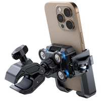 Motorcycle Holder Dual Vibration Dampener Universal Bike Bicycle Phone Mount 4.7 7 Phones