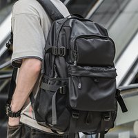 Trendy Large Capacity Backpack Lightweight Travel Bag Tablet Compartment Adjustable Straps & Durable Polyester College Students