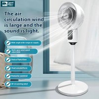 Smart Voice Control Air Circulator Fan With Remote – Oscillating Standing & Desk Fan For Home Office & Dorm
