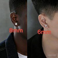 Men's Magnetic Ear Cuff Single Stud Earring For Guys No Piercing Sparkling CZ Fashion Accessory