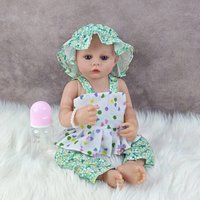46CM 18Inch Full Soft Vinyl Rebirth Doll Lifelike Dress Up Doll High quality Birthday Gift