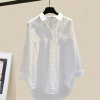 Clothing Shirt Retro Design Niche Spring Autumn Small Fresh Regular Sleeve Top
