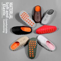 Plus Slippers Closed Toe Clogs Thick Sole EVA Massage Recovery Sandals Feels Like Walking On Poop
