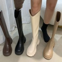 Chelsea Long 2025 Autumn Winter Thick Sole Martin High Tube Riding Boots