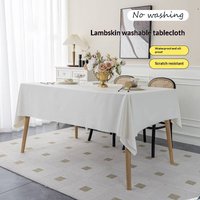 Premium Polyester Tablecloth – Waterproof & Oil Resistant Modern Solid Table Cover Dining Or Coffee Tables