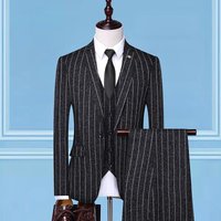 Spring Suit Suit Slim Striped Three piece Suit 2024 Korean Style Business Dress Suit Wholesale
