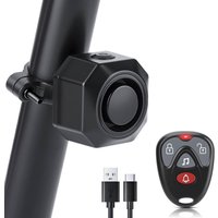 USB Rechargeable Bike Alarm,Max 110dB Motorcycle Alarm With Remote&7 Levels Sensitivity Bike Alarms, Anti Theft Vibration Motion Sensor Alarm