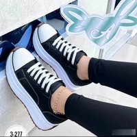 Fashionable Anti-Slip Canvas Platform Sneakers Women's White Shoes Korean Style Casual Footwear Comfortable Slip-On Design