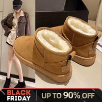 Winter Snow Boots Classic Short Sleeve Short Boots Comfortable plush thick insulation cotton boots