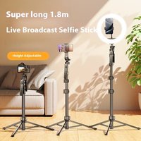 4 Axis Stabilized Selfie Stick Tripod Bluetooth Remote – Extendable 1.8m 2.1m Aluminum Alloy Phone Mount Vlogging Travel & Group Photos