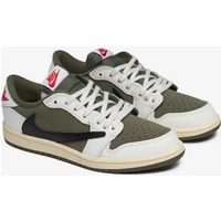 Nike AJ1 Inverted Hook Low Cut Casual Shoes For Students, Versatile, Comfortable, Anti Slip, Durable, Couple's Sports Board Shoes