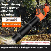 Powerful Cordless Leaf Blower 21V Lithium Ion High Speed Garden Blower Leaves Dust & Snow Lightweight & Ergonomic Handheld Design