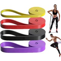 Manufacturer Yoga Fitness Resistance Band Tension Band Tension Rope Suspension Elastic Rope Strength Training Belt Tpe Material