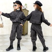 Kid's Clothing Girls jumpsuit spring and autumn 2024 new style children's autumn clothes net celebrity children autumn fashionable two piece suit