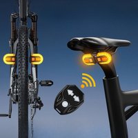 Bicycle USB Charging Wireless Remote Control Turn Signal Tail Detachable Mountain Bike Night Riding Warning Light