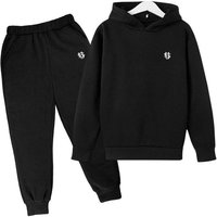 Fleece Lined Hoodie Set US Print Cozy Two Piece Outfit & Soft Casual Wear Autumn