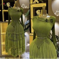 Elegant Floral Mesh Layered Dress – Slimming V Neck Chiffon Maxi Dress Ruffle Hem 