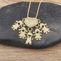 Children's collection of single two three four pieces, five pieces. Real gold electroplated hot selling pendant necklace