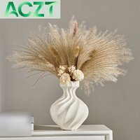 choiceness Artisan Crackle Spiral Ceramic Vase Dried Flower Arrangement High End Interior Furnishings