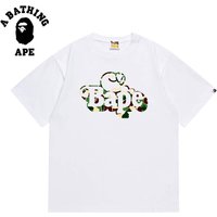 BATHING APE BAPE Camouflage Cartoon MILO Printed Short Sleeved T shirt Made Pure Cotton Fabric
