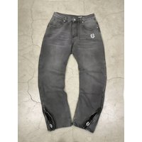 US Map Embroidered Relaxed Fit Jeans Heavyweight Denim Pants 3D Embroidery Streetwear Trousers
