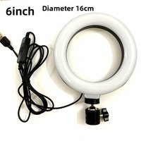 Cross Border Hot Item 6inch Live Streaming Fill Factory 16cm Ring Photography Tripod Stand Lighting Light