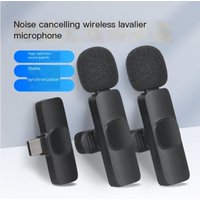 Wireless Microphone Lavalier Microphone Professional Outdoor Shooting Live Streaming Video Recording Noise Cancelling Microphone