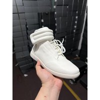 High 26 Top Sneakers Wrinkled Leather Oil Waxed Genuine Dexun White Classic Paris INS Style Shoes