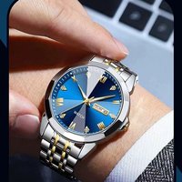 New Luxury Multifunctional Dual Calendar Steel Strip Quartz High-end Luminous Men’s Watch