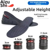 PVC Height Increasing Insoles Invisible Sports Height Increasing Insoles Comfortable Cushioning Height Increasing Insoles.