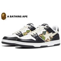 A BATHING-APE Bape-STA SK8 DUNK NO.93 Classic Low Help Flash Star Contrast Fashion Board Shoes Casual Skateboarding Shoes Unisex