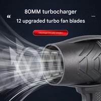 New Lithium Battery Storm Machine High Power Turbo Violent Fan Wireless Household Electric Industrial Hair Dryer