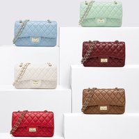 Bag fashion chain bag small fragrant style diamond bag shoulder messenger bag