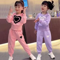 Clothing long sleeved suits pants stylish middle large sweatshirts two piece suits