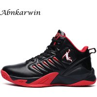 Leather High Top Sneakers Basketball Shoes 2024 Sports Breathable Anti Slip