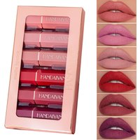 Gwong 6 Colors Matte Long Lasting Non Sticky Lipstick Lip Gloss Cosmetic