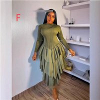 Clothing Plus Clothes High Neck Long Sleeve Slimming Cake Skirt Plus Designer Clothing Summer Thin Polyester Beach Style Casual