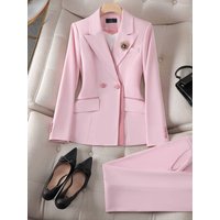 Women's Clothing Pink suit jacket professional temperament